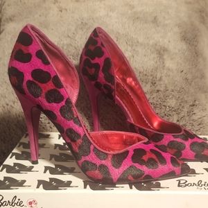 Pink Leopard Print Shoes